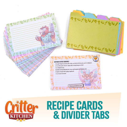 Critter Kitchen: Recipe Cards & Ingredient Dividers