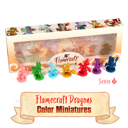 Series 2 Flamecraft Dragon Minatures