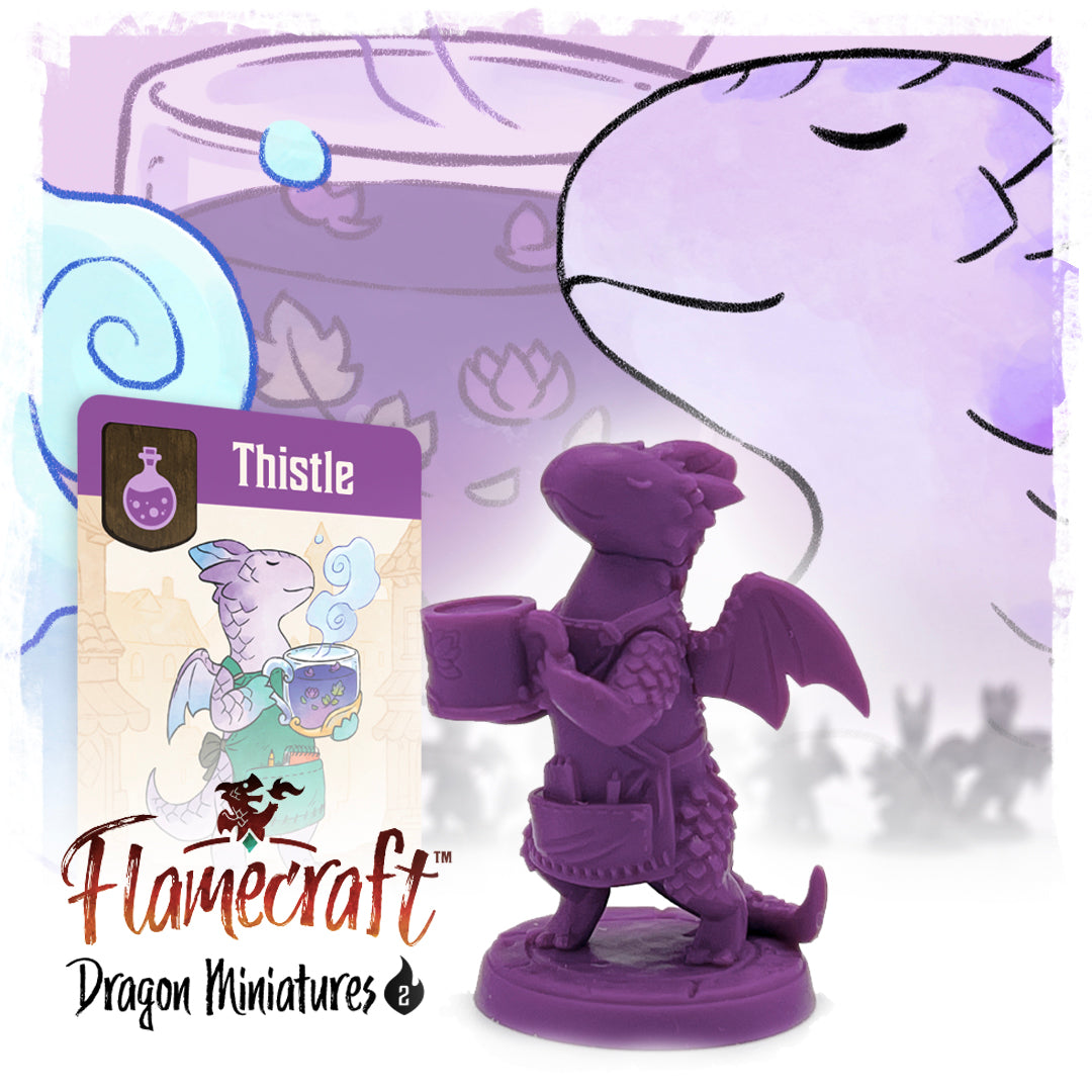 Series 2 Flamecraft Dragon Minatures