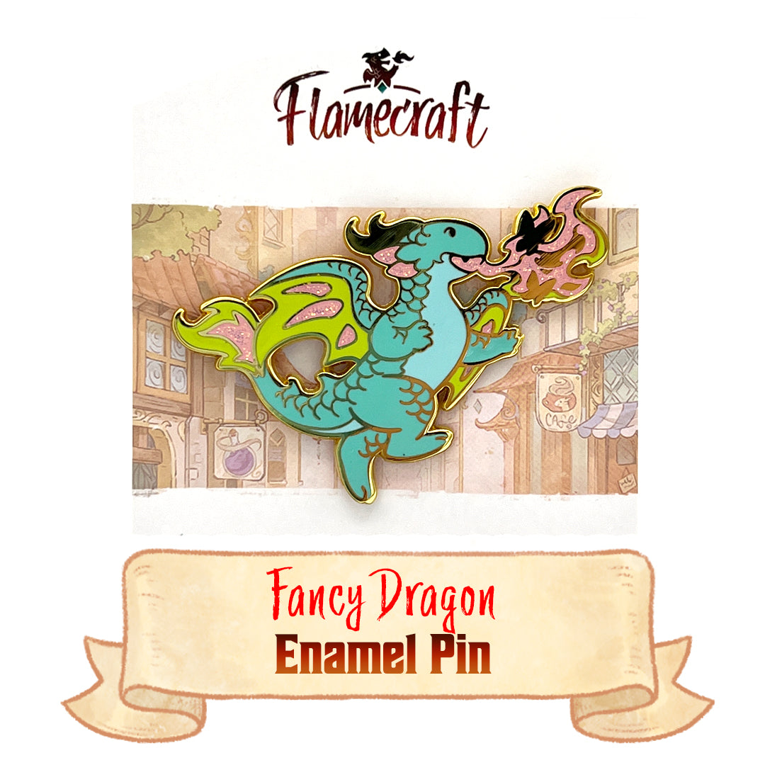 Fancy Dragon Enamel Pin