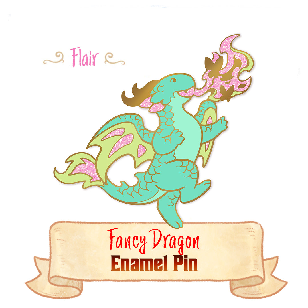 Fancy Dragon Enamel Pin