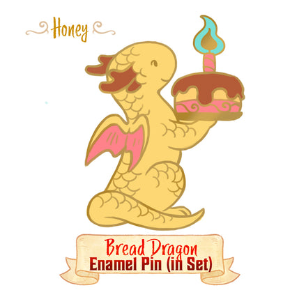 Set of Artisan Dragon Enamel Pins