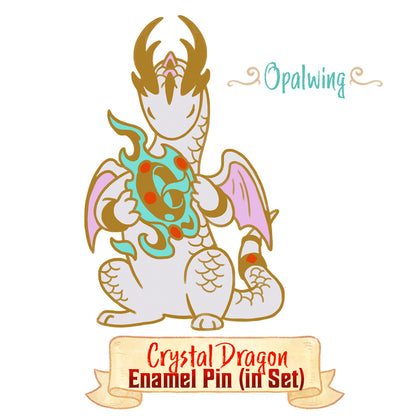 Set of Artisan Dragon Enamel Pins