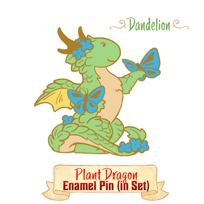 Set of Artisan Dragon Enamel Pins